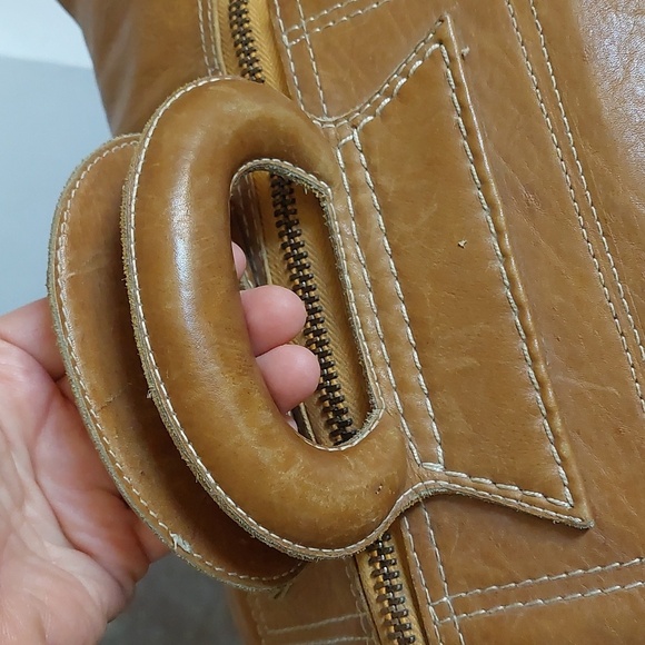 Vintage Suede Leather Carriel Yidi Zipper Camera Bag/Satchel *FINAL PRICE* ♡♡ - Picture 5 of 16